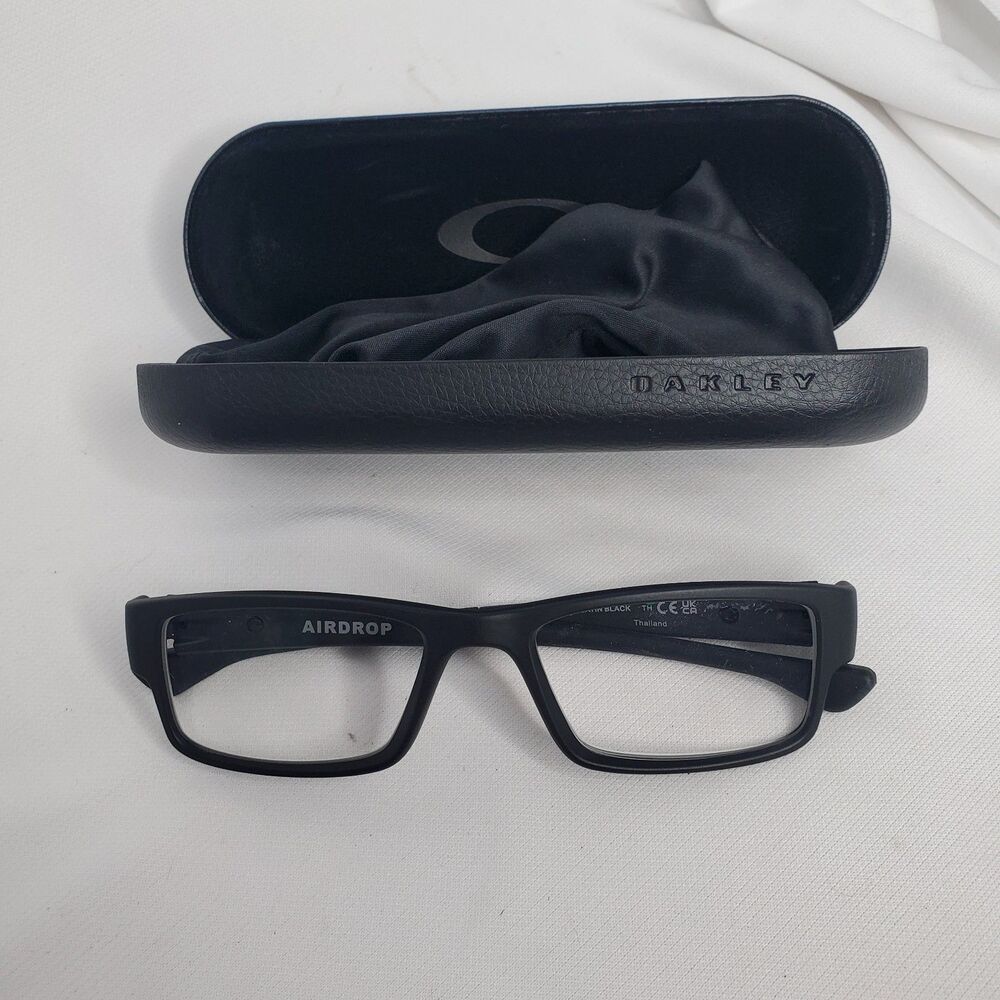 Oakley AIRDROP OX8046-0153 Satin Black Full Rim Plastic Eyeglass Frames 143mm